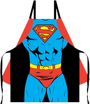 Dc Comics - Superman - Caped Apron - Cartoon (600x600)
