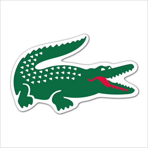 Custom Car Stickers - Lacoste Logo Vector (502x502)