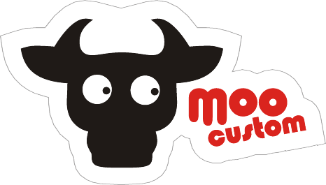 Moo Custom Sticker - Moo Custom (466x265)