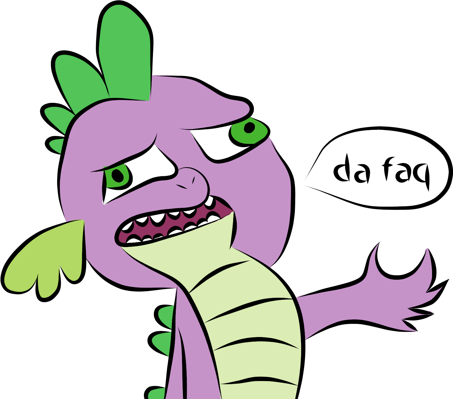 Platinumdrop, Dafuq, Safe, Simple Background, Spike, - Cartoon (1600x1374)