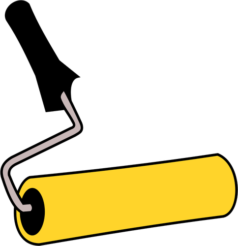 Paint Vector Image Public - Paint Roller Clipart (484x500)