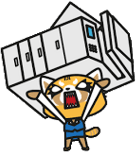 Aggretsuko Lifting Copy Machine - Aggretsuko Lifting Copy Machine (400x400)