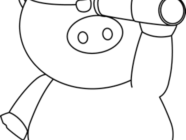 Pirate Clipart Pig - Cartoon (640x480)