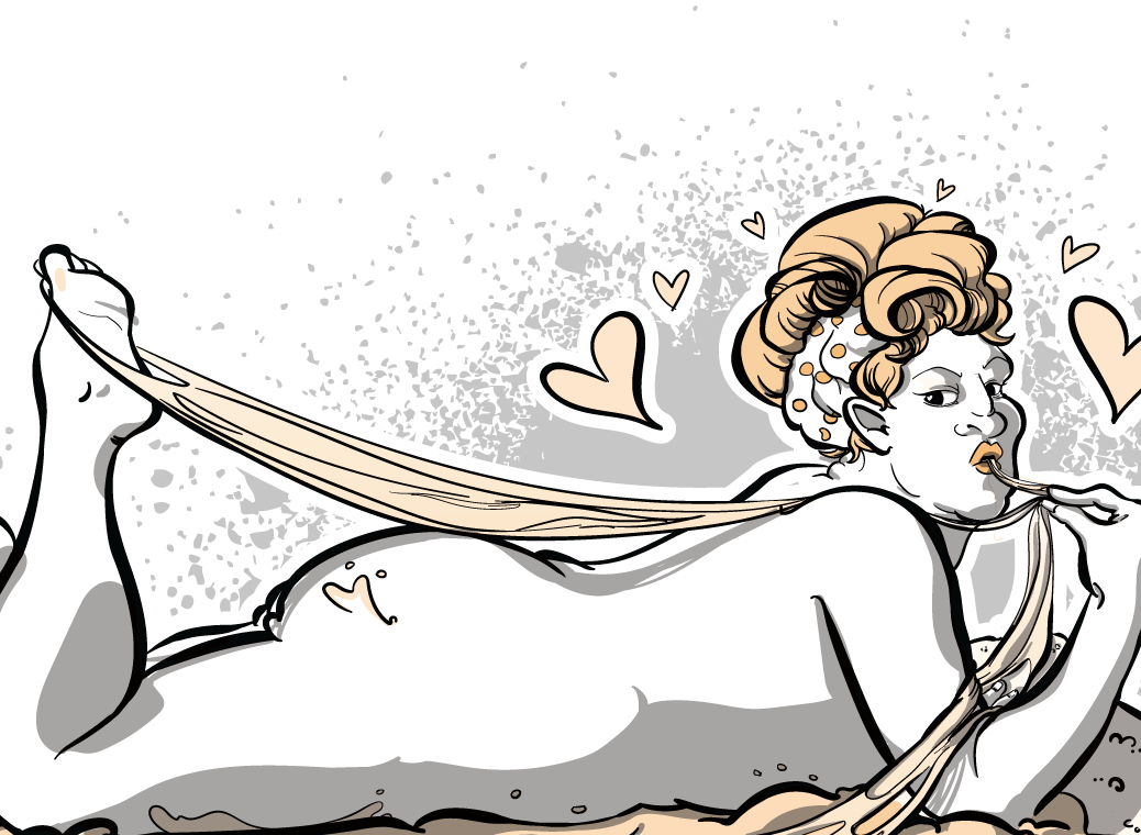 Pizza Pin Ups, - Cartoon (1038x760)