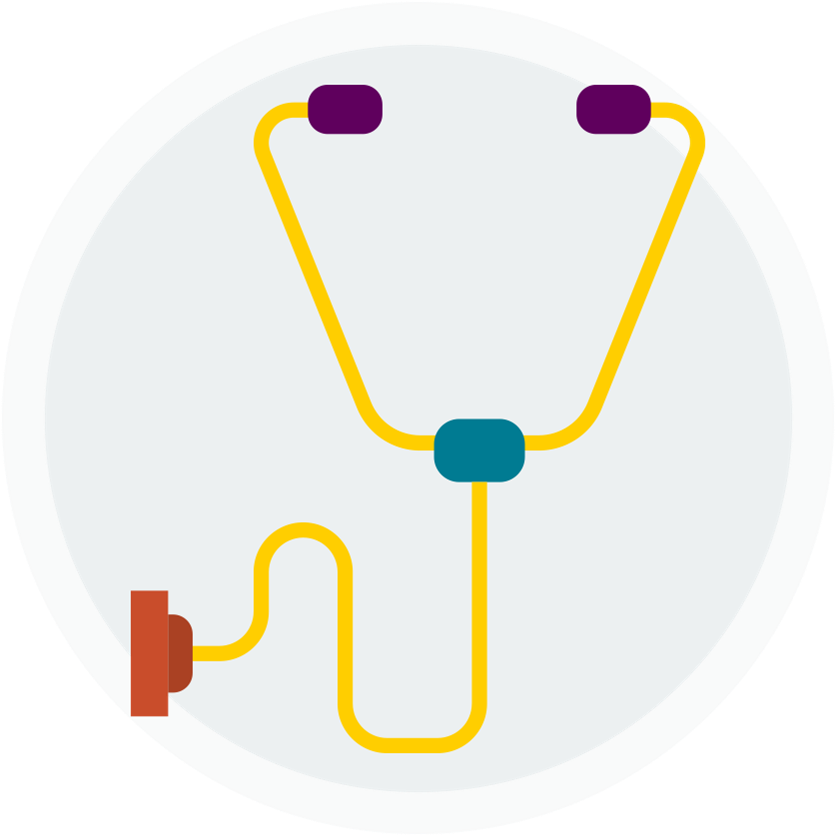 Image Of A Stethoscope - Circle (999x999)