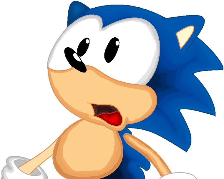 Sonic The Hedgehog Worried (900x659)