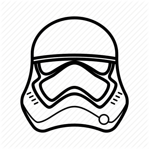Clone Drawing Helmet - First Order Stormtrooper Helmet Drawing (512x512)