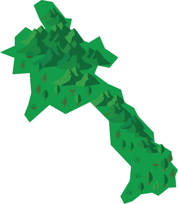Experience The Friendly, La - Laos Map Silhouette (601x689)