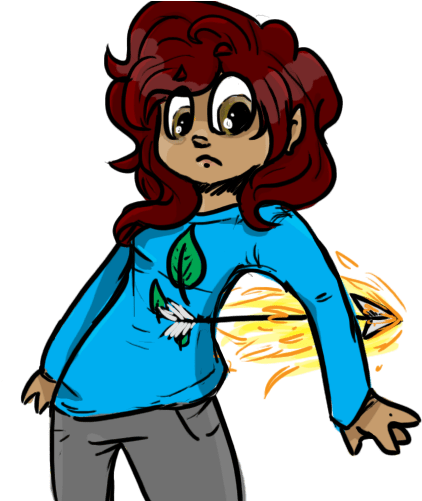 Dodged Clipart Transparent - Dodging Arrow (430x500)