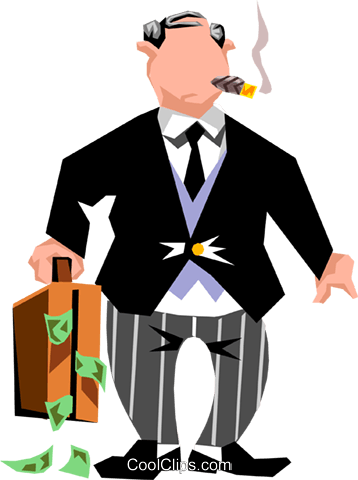 Transparent Banker Clipart (358x480)