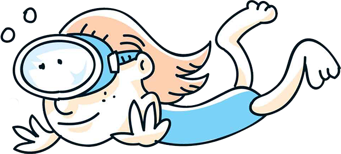 Swim11 - Swimming Cartoon (668x303)
