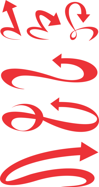 Calligraphy Lettering Logo - Calligraphy Arrows Transparent (397x750)