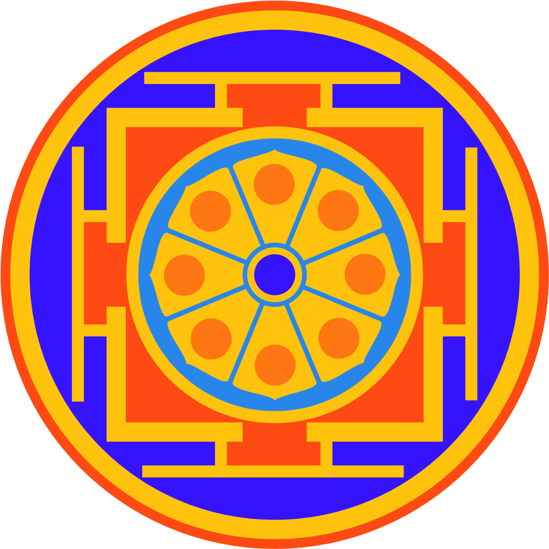 Mandala - Penny Farthing Bike Vector (1181x1181)