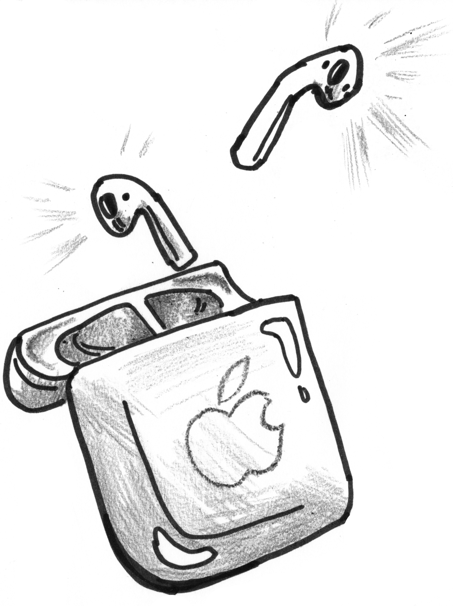 Airpods Sketch (1531x2048)