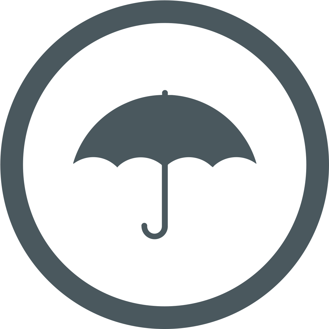 Wcs Umbrella Icon Grey - Umbrella (1109x1109)