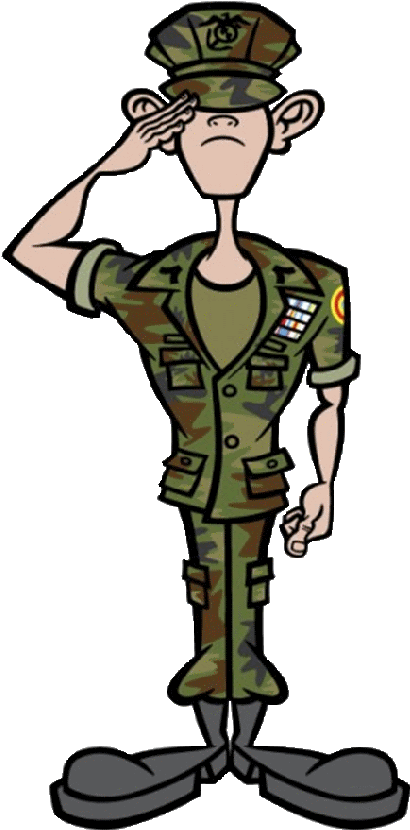 Staff - Cartoon Marine (740x957)