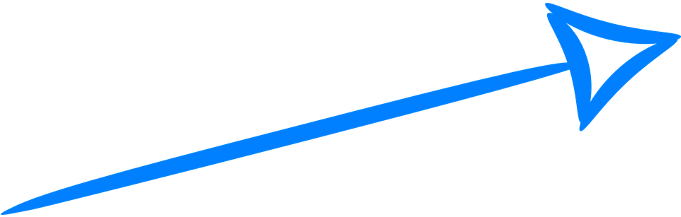 Drawn Arrow Arrow Right - Electric Blue (960x480)