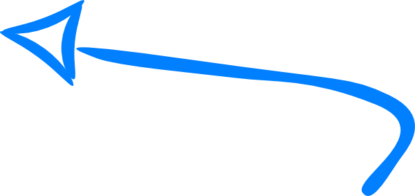 Hand Drawn Arrow Blue (600x283)