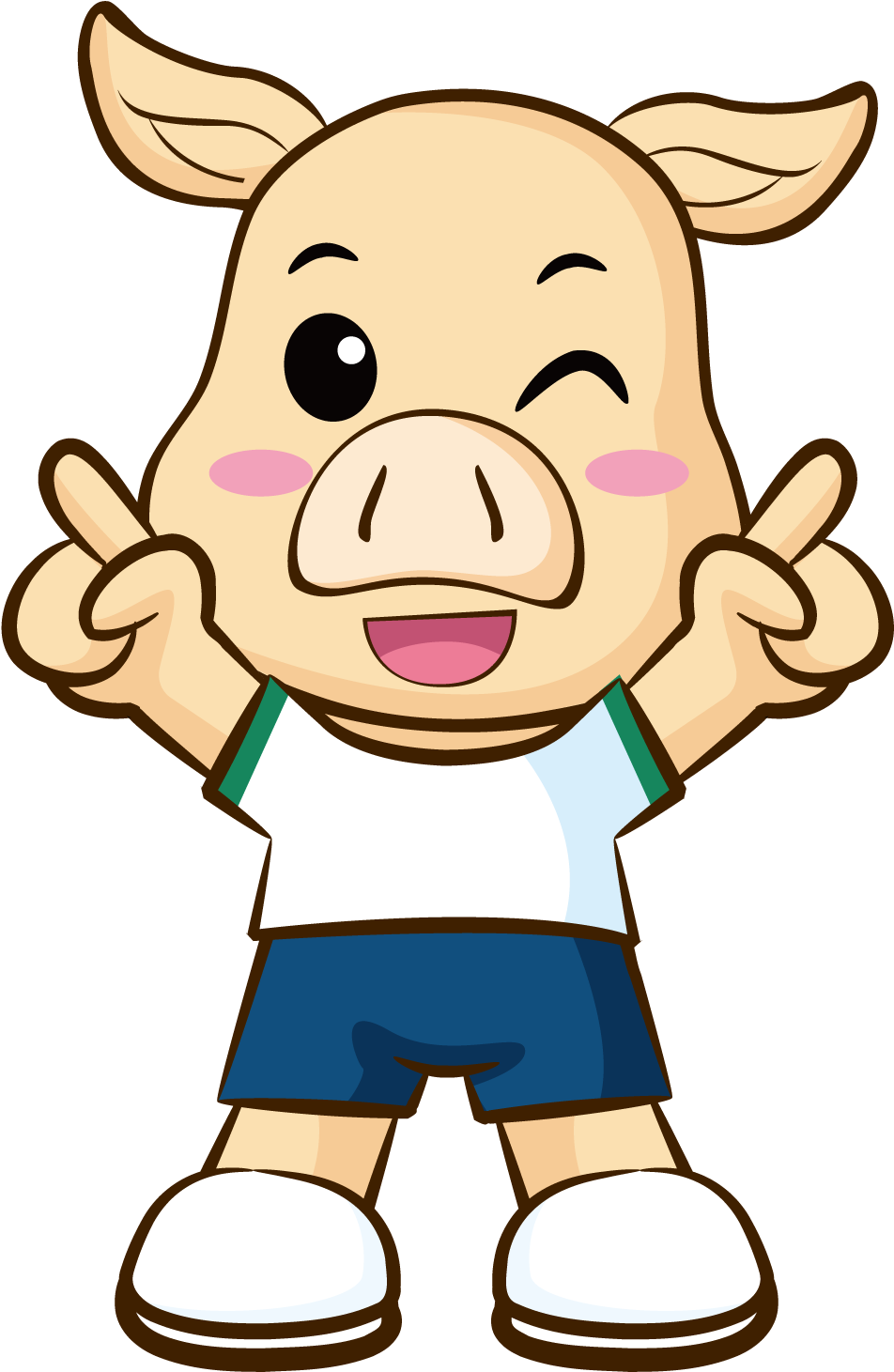 Cute Little Pigs - Pig (1500x1500)