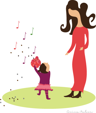 Jangle Pig Clipart - Parenthood Illustration (392x461)