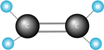 Ethylene Molecule - Graphic Design (650x307)