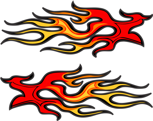 Go Kart Flames (500x500)