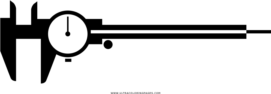 Caliper Coloring Page - Circle (1000x377)