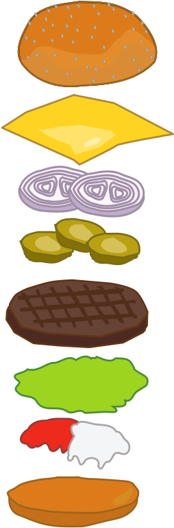 Medium Image - Hamburger Sign Clip Art (324x800)