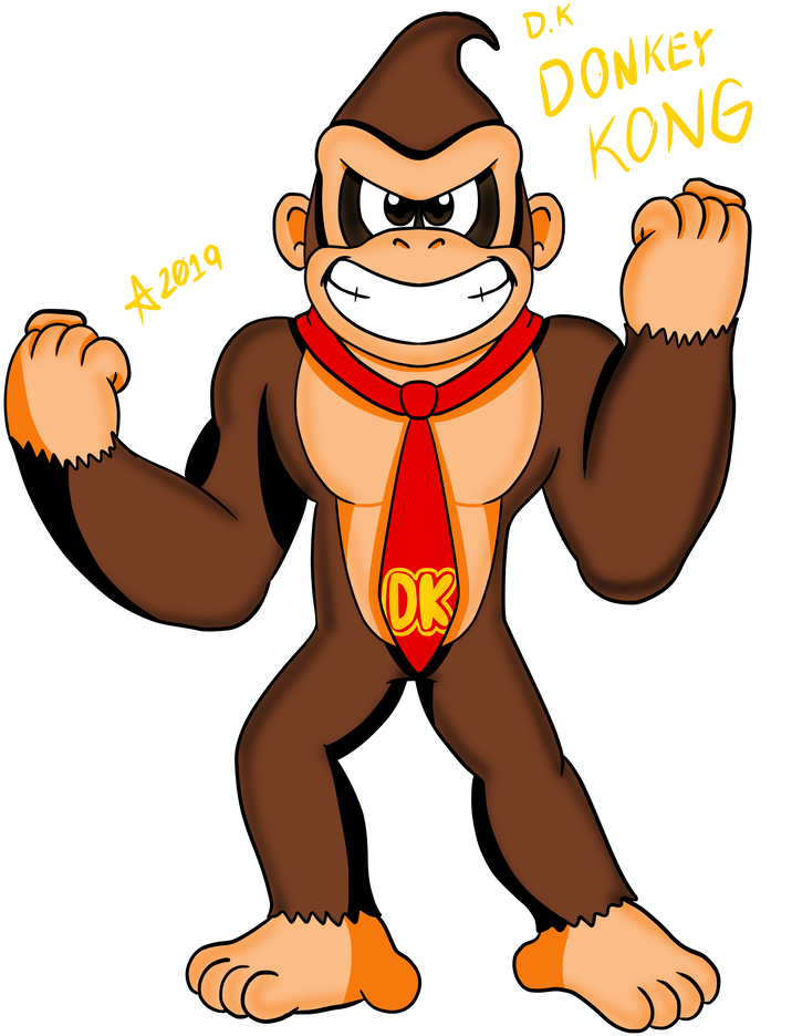 Donkey Kong By Superaaronawesome - Cartoon (786x1017)