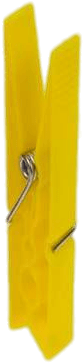 Yellow Plastic Clothes Peg - Plastic Peg Png (440x394)