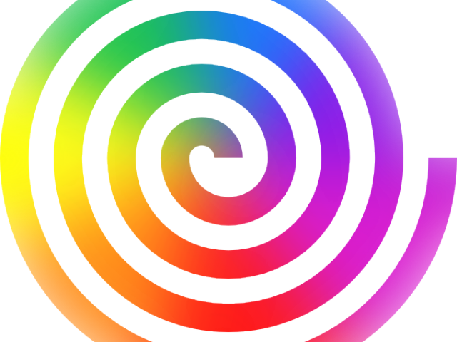 Spiral Clipart Rainbow - Circle (640x480)