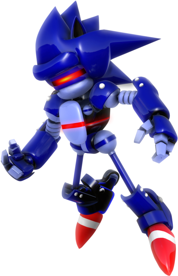 Sonic Render By Nibroc - Mecha Sonic 3d Model (894x894)