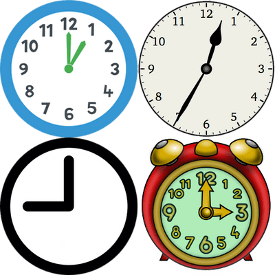 O Clock Clip Art (400x400)