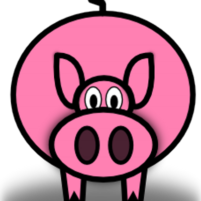 Pan Con Lechon - Pig Clip Art (400x400)