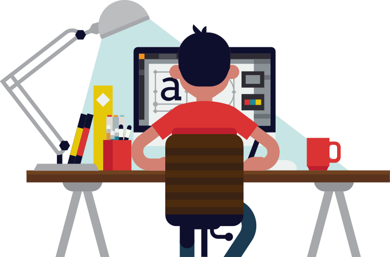 Dedicated Graphic Designer - Cartoon (767x506)