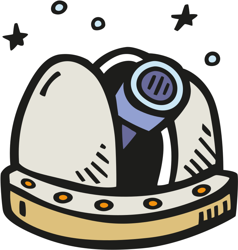 Space Observatory Icon - Dibujo De Observatorio (1024x1024)