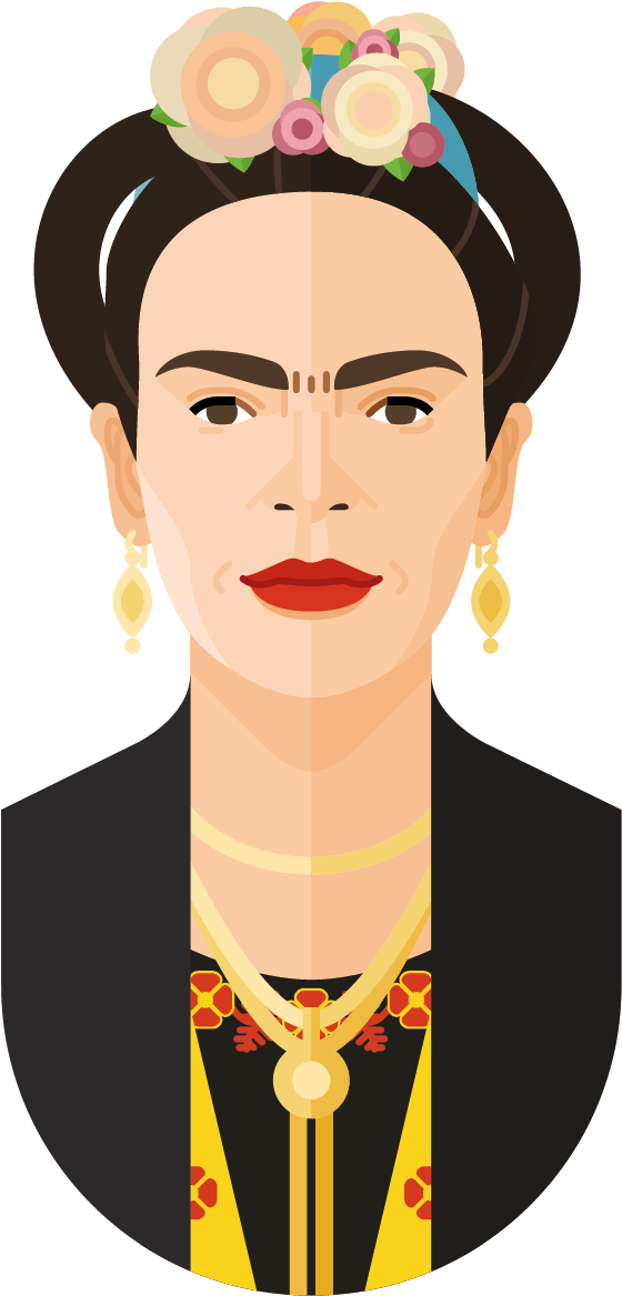 Frida Kahlo Poster - Illustration (1191x1684)