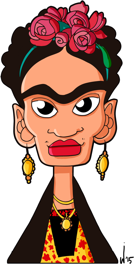 Frida-kahlo - Illustration (1000x1414)