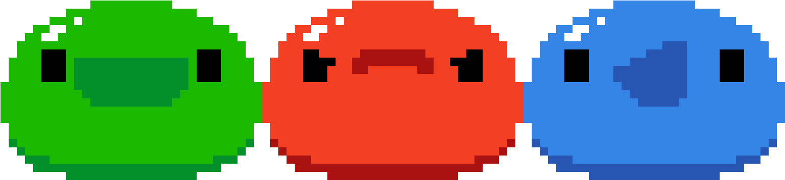 Curtis Slime Sprites - Slime Sprite No Background (1536x512)