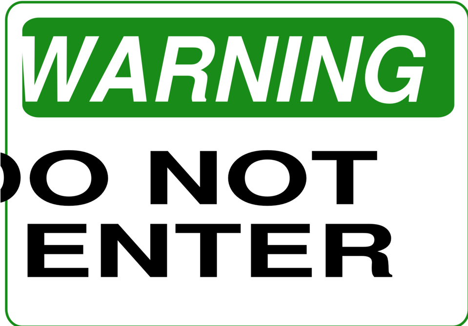 Do Not Enter - Oval (958x679)