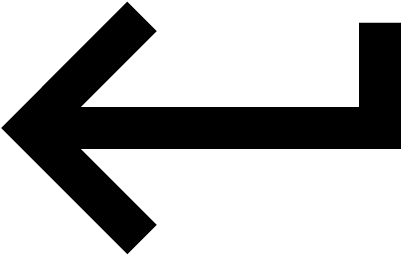 Enter Arrow Vector - Keyboard Return Icon (400x400)