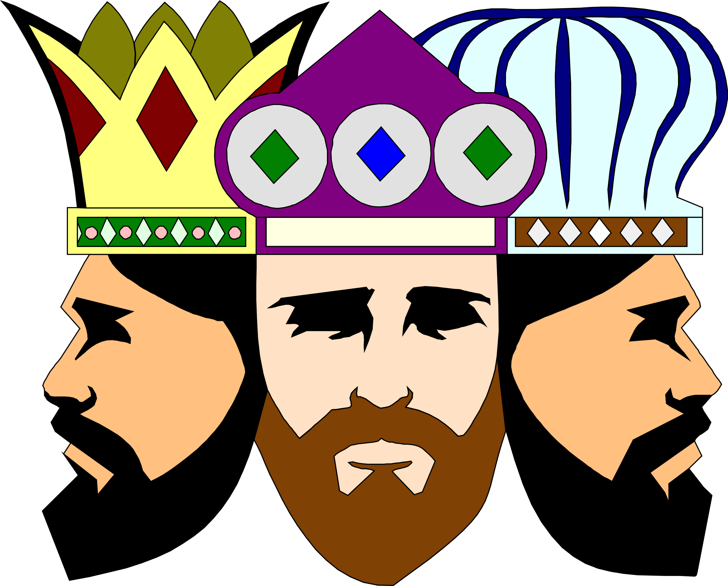 Medium Image - Kings Clipart (2400x1934)