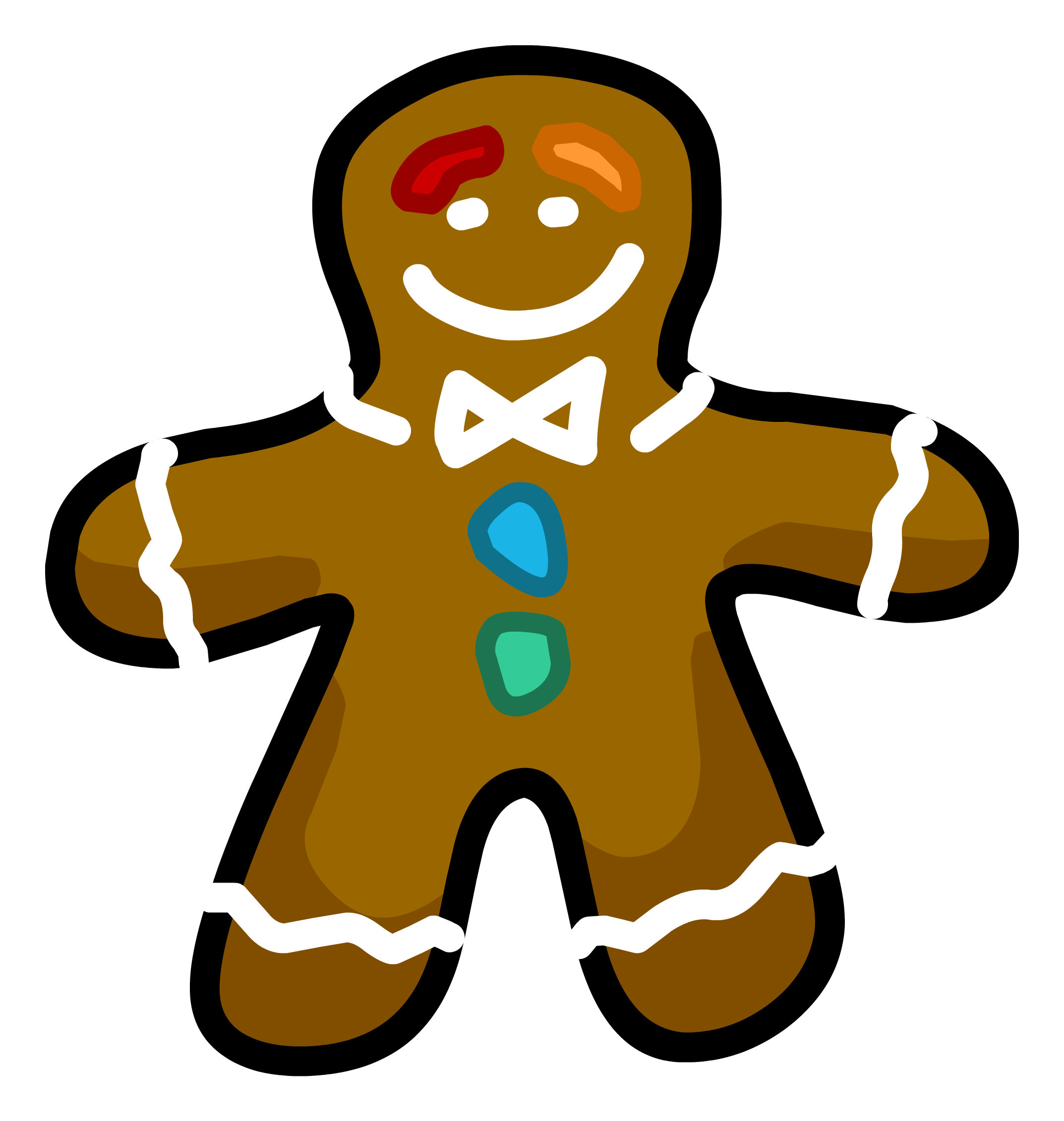 Gingerbread Man Pin - Gingerbread Man (2146x2261)