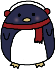 Winter Penguin By Sillywall - Drawing (473x348)