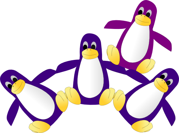 Purple Penguins (600x446)