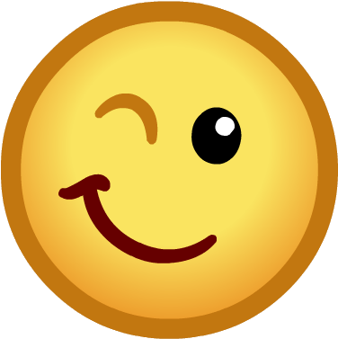 Winking Face - Wink (407x442)
