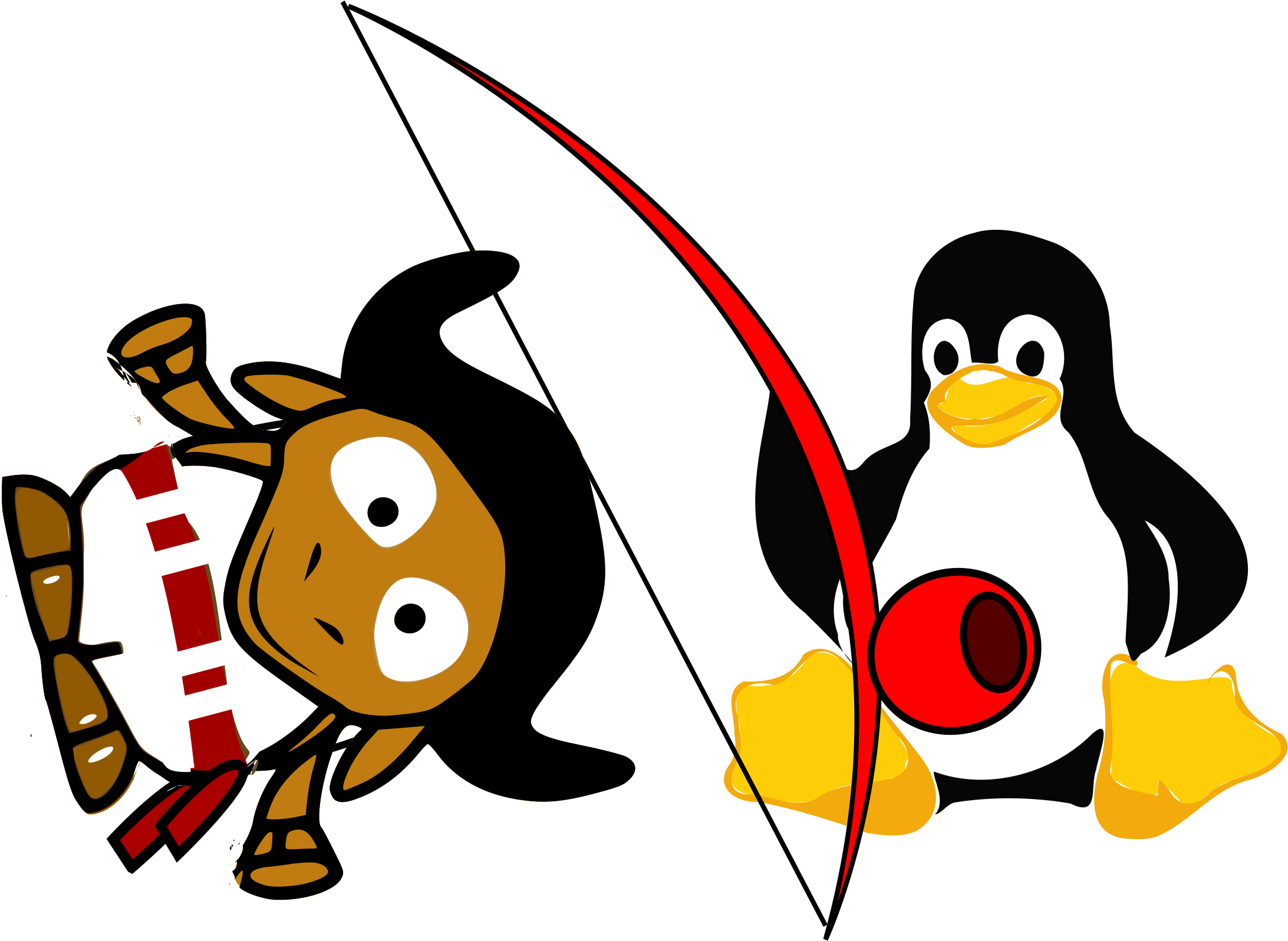 Gnu Clip Art - Capoeira (2400x1697)
