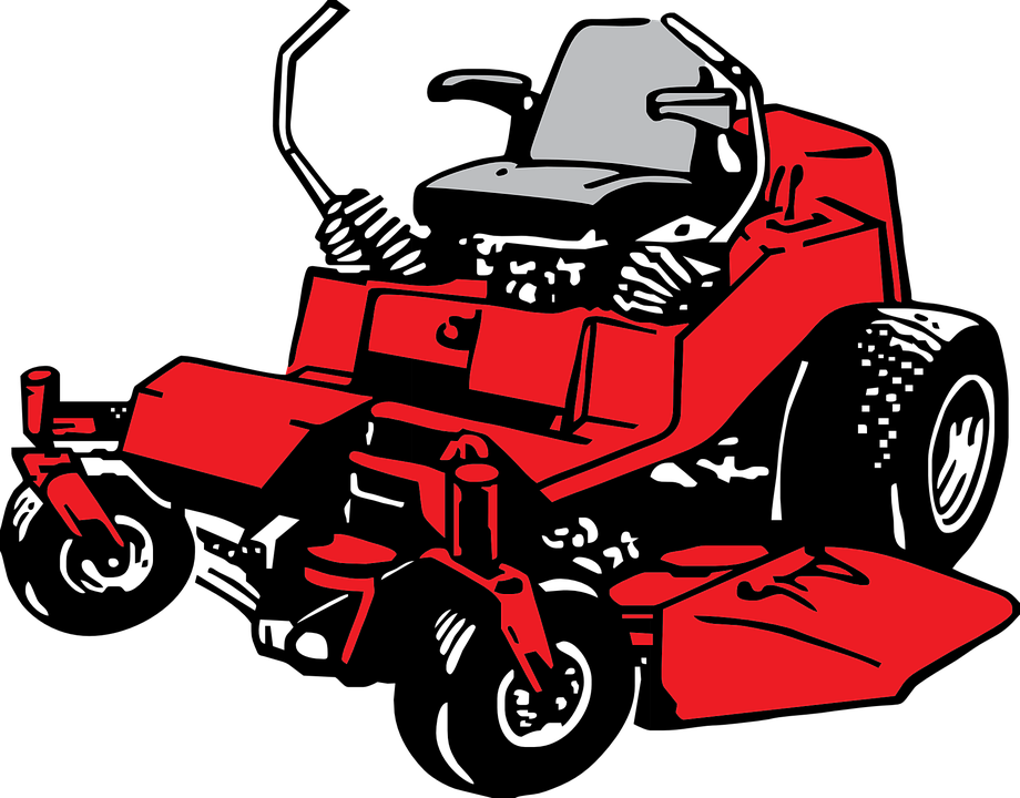 How Does A Lawn Mower Work - Zero Turn Mower Clipart (920x720)