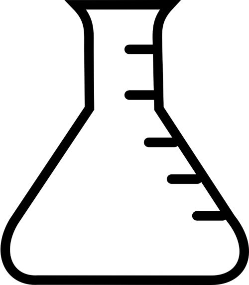 Black And White Beaker (500x572)