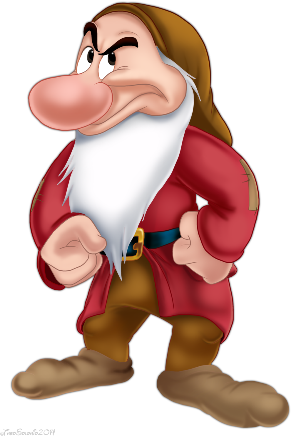 Snow White Grumpy Png (1024x1506)